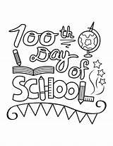 100Th Day Coloring Page Free Printable sketch template