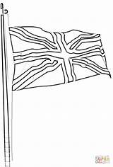 British Flag Coloring Page  Nation sketch template