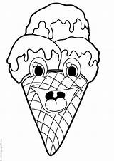 Snow Cone Coloring Sheets Pages sketch template