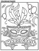 Happy Mardi Gras Coloring Pages sketch template