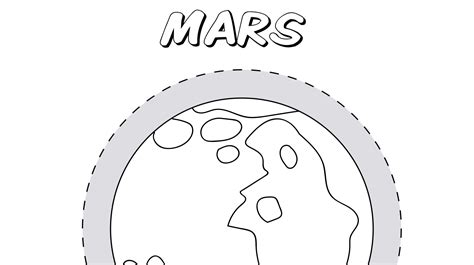 Mars Planet Free Coloring Pages