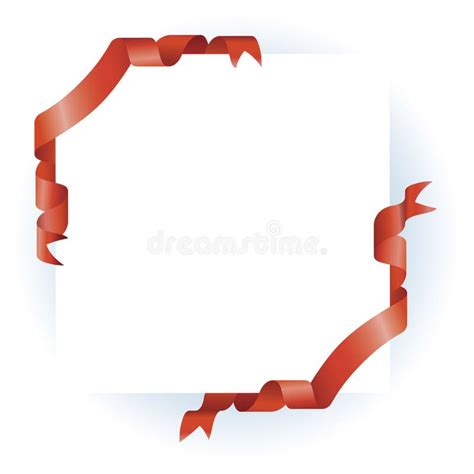 Red Ribbon Border Design Royalty Free Stock Photography - Image: 14403747