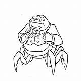 Henry J Waternoose Coloring Page Sketch Coloring sketch template