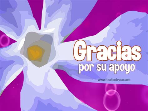 Gracias por el apoyo, imágenes con frases | Trato o truco