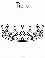 Tiara Coloring Page  Twisty Noodle sketch template