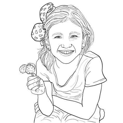 Personalise your Family Portrait with Digital Line Art - ART to CHARM