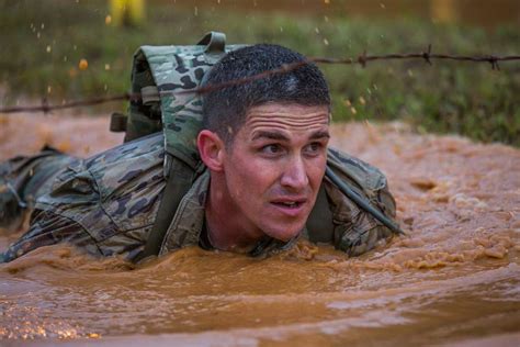 A U.S. Army Ranger crawls through a water filled ditch - PICRYL - Public Domain Media Search ...