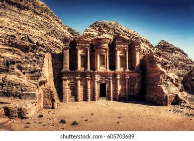 Petra Ad Deir Jordan Stock Photo 605703689 | Shutterstock