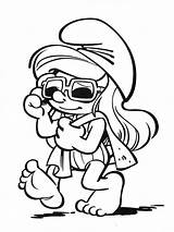 Brainy Smurf Coloring Pages sketch template