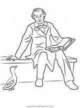 Sitting Sculpture In Garden Coloring Page For Kids  Free Sculptures sketch template