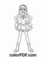 Supergirl From DC Super Hero High – Coloring Pages And Books In PDF sketch template