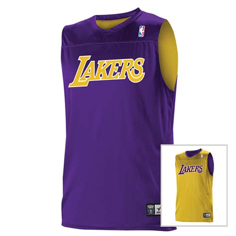 Custom Alleson Adult NBA Los Angeles Lakers Reversible Jersey