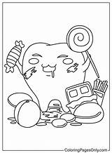 Tooth Coloring Page Free  Printable Pages sketch template