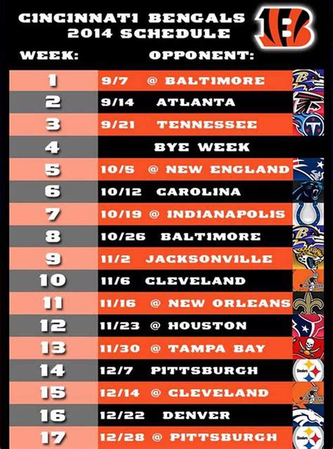 Bengals Schedule 2022-2023 Printable | Printable Schedule