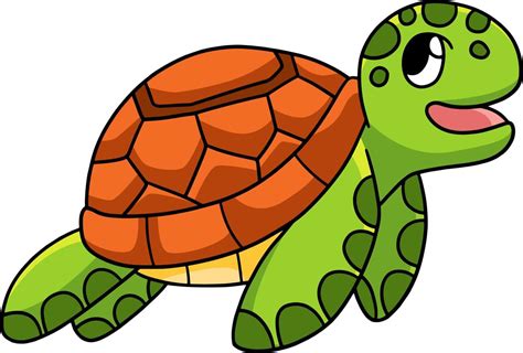 Sea Turtle Cartoon Colored Clipart Illustration 8944248 Vector Art at Vecteezy