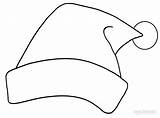 Free Santa Hat Coloring Page sketch template