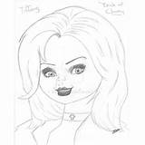 Tiffany And Chucky Coloring Pages sketch template