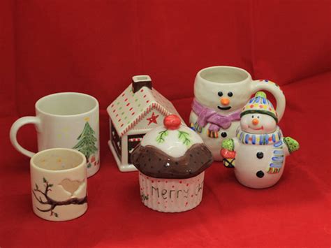 Christmas Pottery Painting in Devon - The Paint HUB