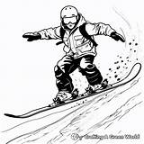 Snowboard Coloring Pages  Free & Printable sketch template