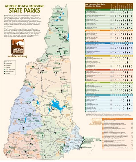 New Hampshire state parks map - Ontheworldmap.com