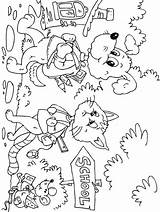 Coloring Page On The Way To School  Free Printables Img 22702 sketch template