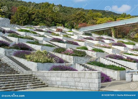 Hyakudanen, Awaji Yumebutai, Japan November 5, 2016 Editorial Stock Image - Image of bright ...