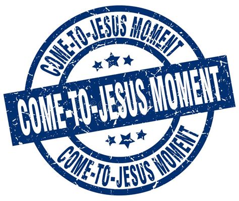 Come-to-jesus moment stamp stock vector. Illustration of background ...