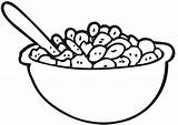 Cereal Coloring Page sketch template