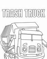 Trash Truck Coloring Pages Page sketch template