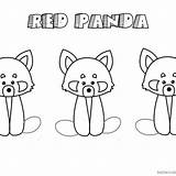 Red Panda Coloring Pages Two Pandas Clipart  Free Printable sketch template