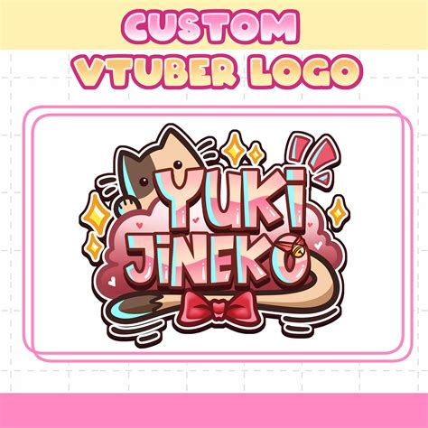 Custom Vtuber Logo Vtuber Custom Logo Logo Design - Etsy