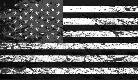 American flag, USA, black and white | Background Graphics ~ Creative Market