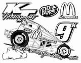 Printable Sprint Car Coloring Pages sketch template