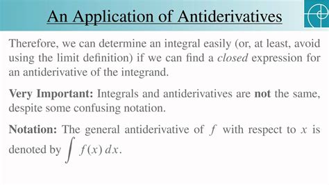 An Application of Antiderivatives - YouTube