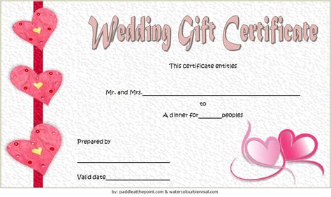 Wedding Gift Certificate Template free download 7 | Gift certificate ...