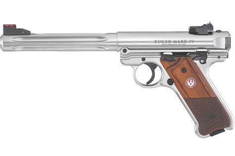 Ruger Mark IV Hunter 22LR Rimfire Pistol with Fluted Bull Barrel ...