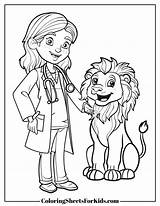 Veterinarian Coloring Pages PDF Printables  Sheets For Kids sketch template