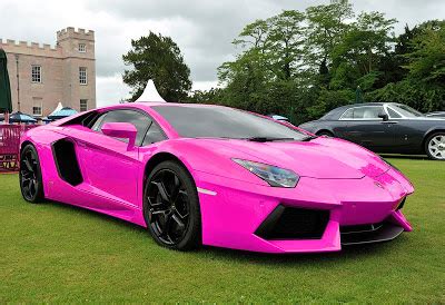 Pink Lamborghini Aventador