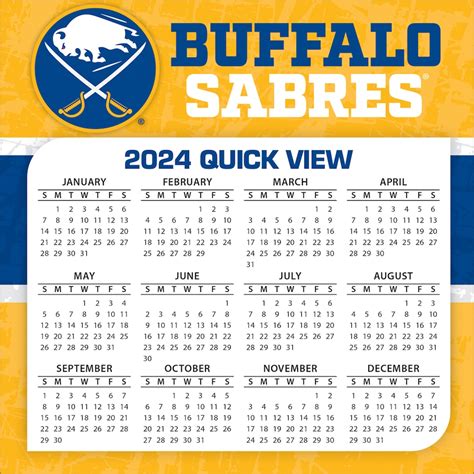 Buffalo Sabres Schedule 2024 25 - Kore Shaine