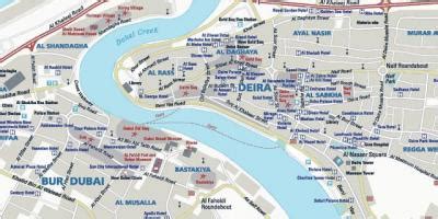 Deira Dubai map - Map of Deira Dubai (United Arab Emirates)