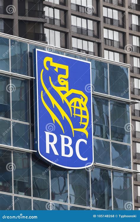 Royal Bank of Canada Logo editorial stock photo. Image of plaza - 105148268