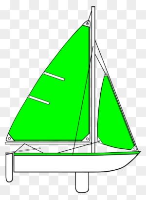 Sail Boat With Long Sail And Mast - Parts Of A Sailboat Diagram - Free Transparent PNG Clipart ...