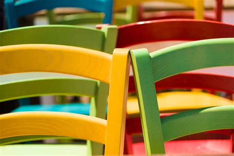 Colorful Wooden Chairs Free Stock Photo - Public Domain Pictures