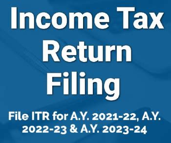 Income Tax Return Filing For AY 2023-24 at Rs 999 / Application in ...