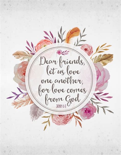 Dear friends, let us love one another – John 4:7 – Seeds of Faith