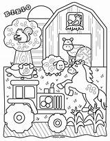 Free Farm Coloring Pages For Kids sketch template