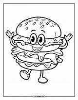 85  Cheeseburger Coloring Pages For Kids & Adults Free Printable PDFs sketch template