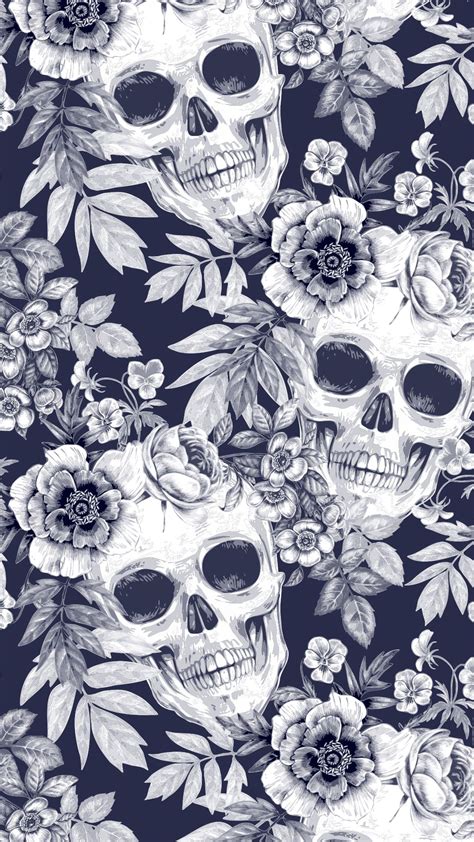 Stylish pattern background | Skull wallpaper iphone, Skull wallpaper ...