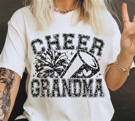 Cheer Grandma Svg, Cheerleader Grandma Svg, Cheer Grandma Shirt Svg, Cheer Life Svg, Family ...