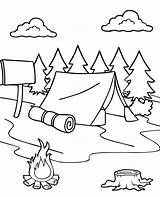 Tent Coloring Camping Pages Kids Drawing Color Circus Draw Tents  sketch template